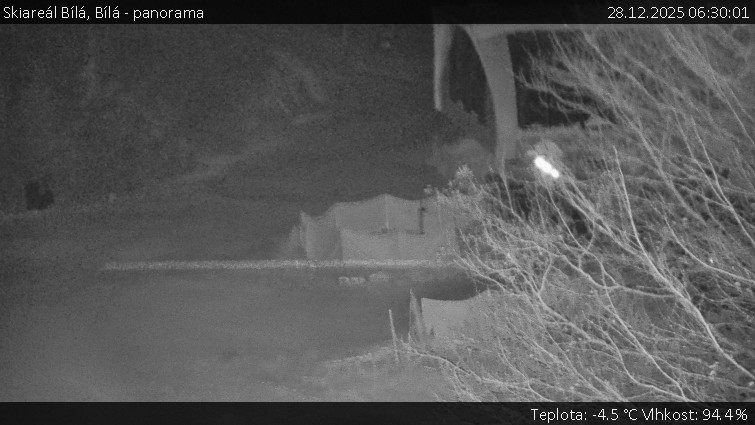 Skiareál Bílá - Bílá - panorama - 28.12.2025 v 06:30