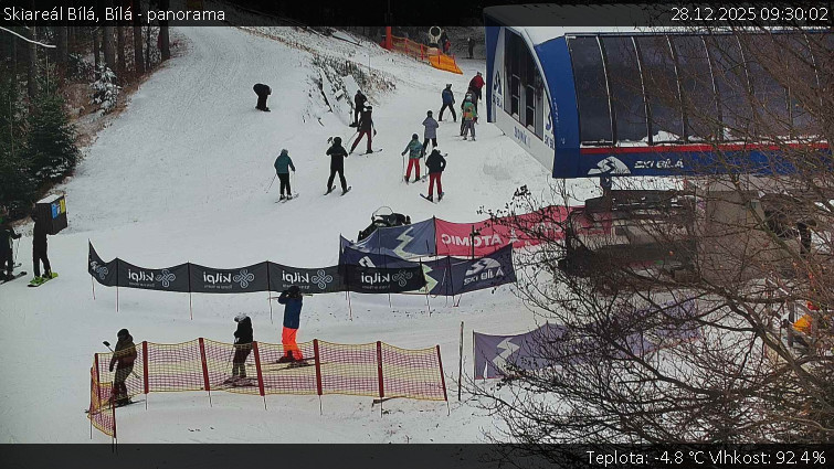 Skiareál Bílá - Bílá - panorama - 28.12.2025 v 09:30