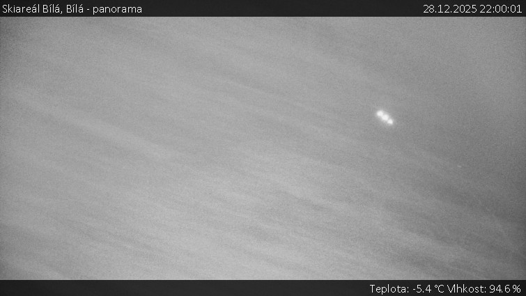 Skiareál Bílá - Bílá - panorama - 28.12.2025 v 22:00