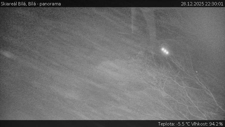 Skiareál Bílá - Bílá - panorama - 28.12.2025 v 22:30