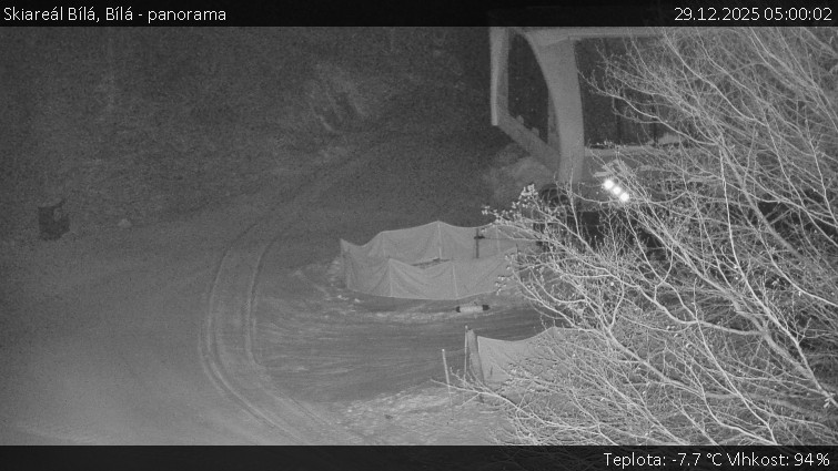 Skiareál Bílá - Bílá - panorama - 29.12.2025 v 05:00