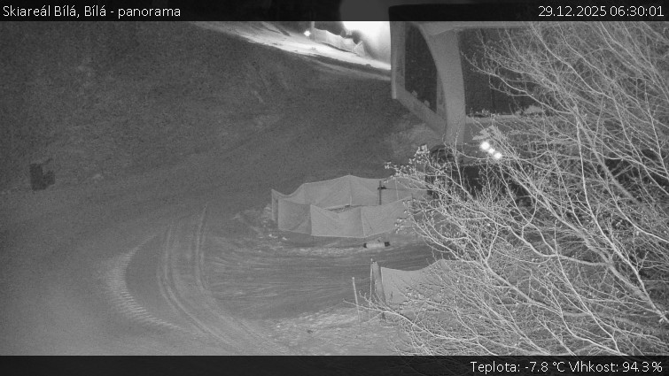 Skiareál Bílá - Bílá - panorama - 29.12.2025 v 06:30