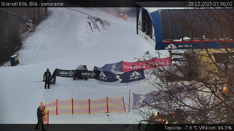Skiareál Bílá - Bílá - panorama - 29.12.2025 v 07:30