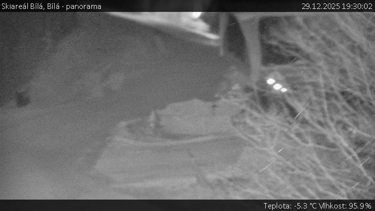 Skiareál Bílá - Bílá - panorama - 29.12.2025 v 19:30