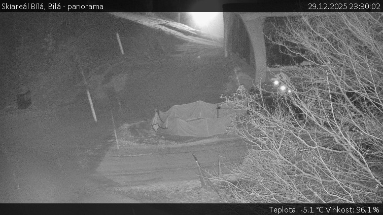 Skiareál Bílá - Bílá - panorama - 29.12.2025 v 23:30