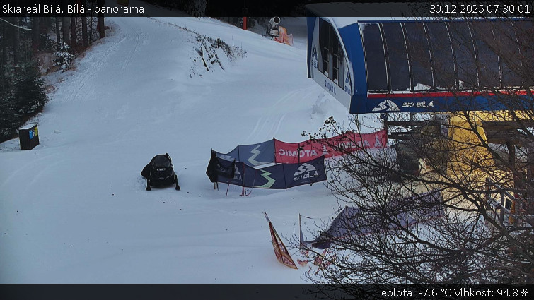 Skiareál Bílá - Bílá - panorama - 30.12.2025 v 07:30