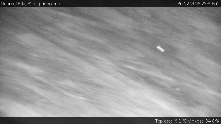 Skiareál Bílá - Bílá - panorama - 30.12.2025 v 23:30