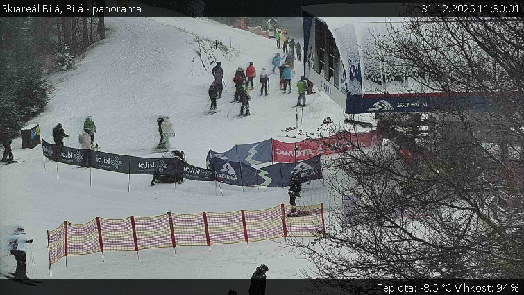Skiareál Bílá - Bílá - panorama - 31.12.2025 v 11:30
