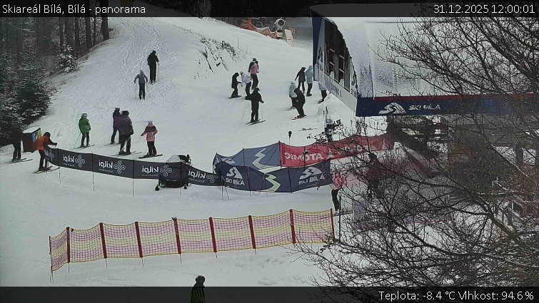 Skiareál Bílá - Bílá - panorama - 31.12.2025 v 12:00