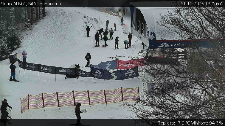 Skiareál Bílá - Bílá - panorama - 31.12.2025 v 13:00