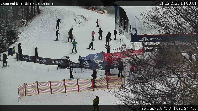 Skiareál Bílá - Bílá - panorama - 31.12.2025 v 14:00