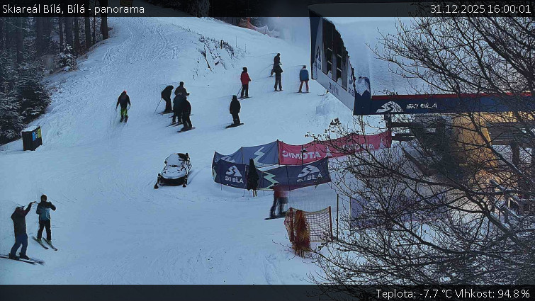 Skiareál Bílá - Bílá - panorama - 31.12.2025 v 16:00