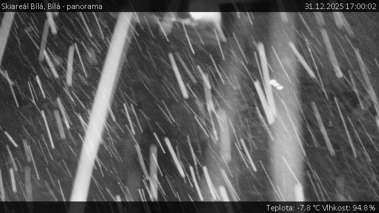 Skiareál Bílá - Bílá - panorama - 31.12.2025 v 17:00