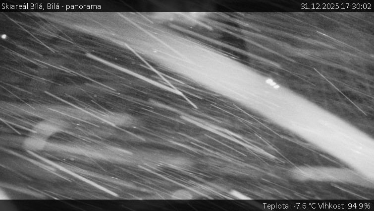 Skiareál Bílá - Bílá - panorama - 31.12.2025 v 17:30