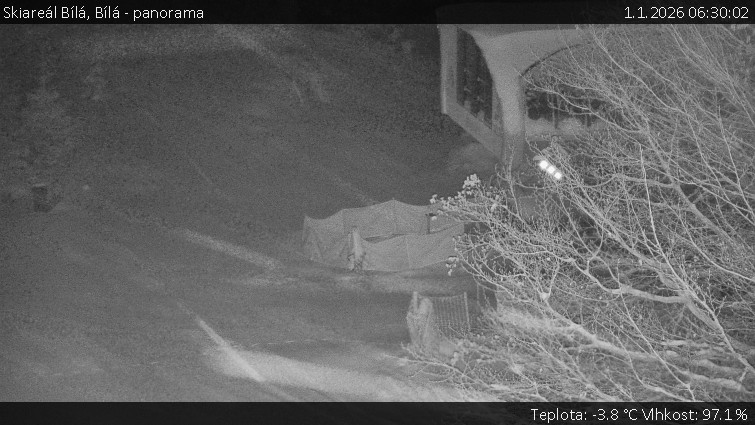 Skiareál Bílá - Bílá - panorama - 1.1.2026 v 06:30