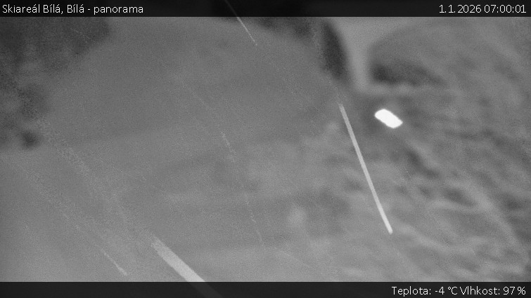 Skiareál Bílá - Bílá - panorama - 1.1.2026 v 07:00