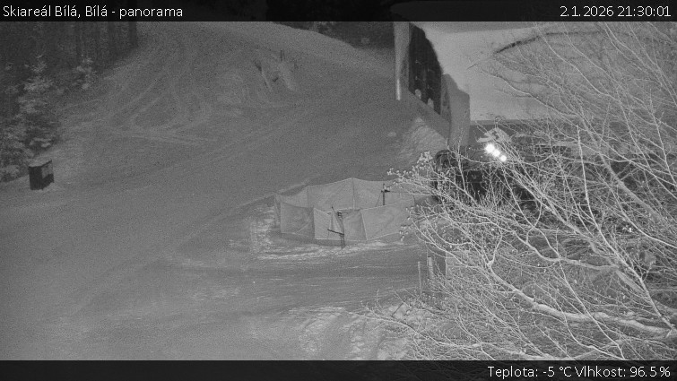 Skiareál Bílá - Bílá - panorama - 2.1.2026 v 21:30