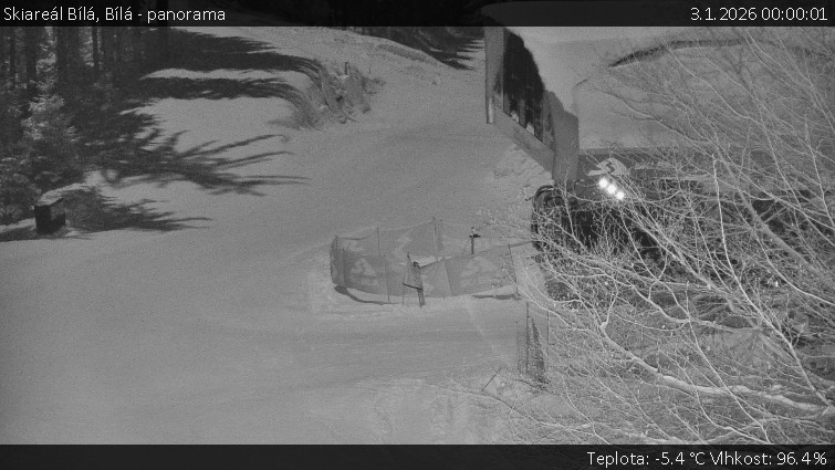 Skiareál Bílá - Bílá - panorama - 3.1.2026 v 00:00