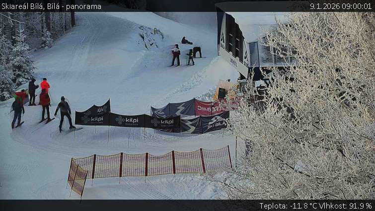 Skiareál Bílá - Bílá - panorama - 9.1.2026 v 09:00
