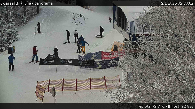 Skiareál Bílá - Bílá - panorama - 9.1.2026 v 09:30