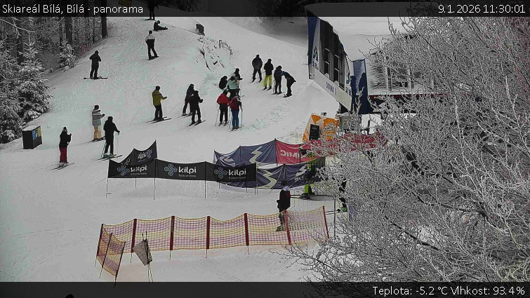 Skiareál Bílá - Bílá - panorama - 9.1.2026 v 11:30