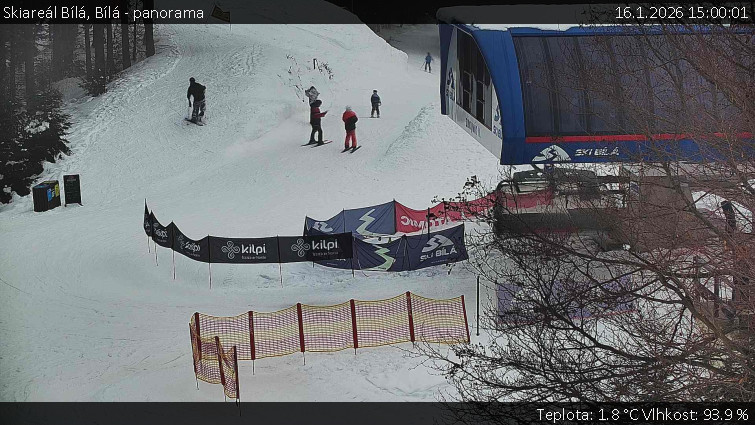 Skiareál Bílá - Bílá - panorama - 16.1.2026 v 15:00