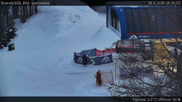 Skiareál Bílá - Bílá - panorama - 16.1.2026 v 16:30