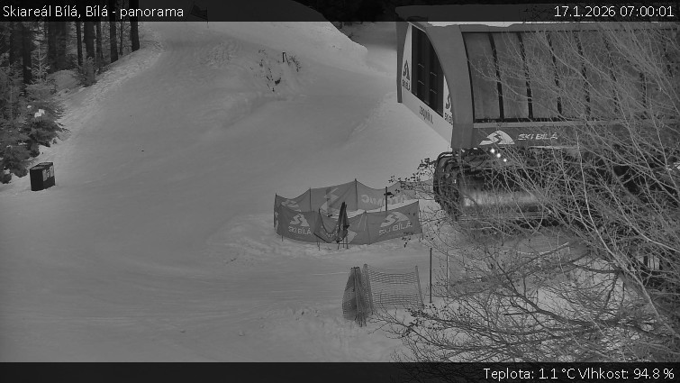 Skiareál Bílá - Bílá - panorama - 17.1.2026 v 07:00