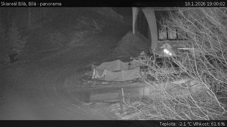 Skiareál Bílá - Bílá - panorama - 18.1.2026 v 19:00