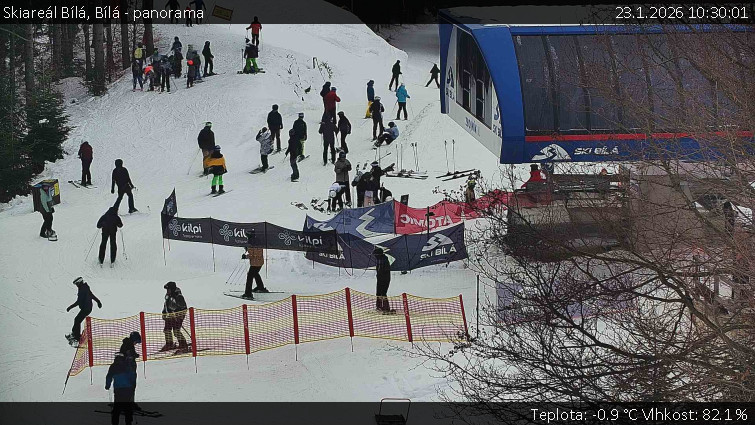 Skiareál Bílá - Bílá - panorama - 23.1.2026 v 10:30