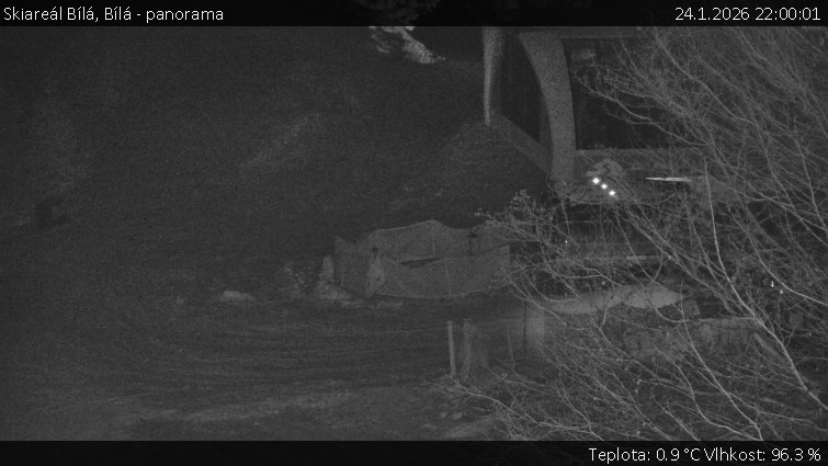 Skiareál Bílá - Bílá - panorama - 24.1.2026 v 22:00