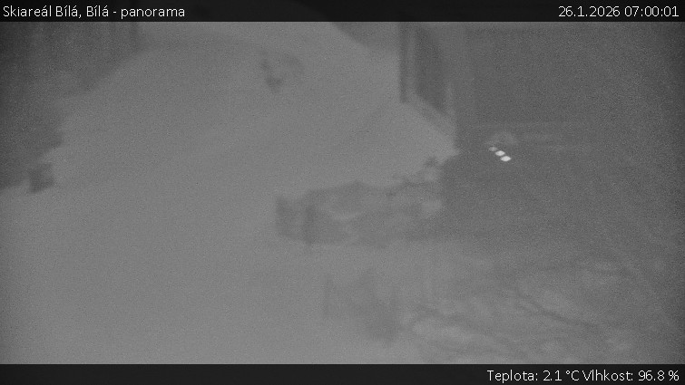 Skiareál Bílá - Bílá - panorama - 26.1.2026 v 07:00