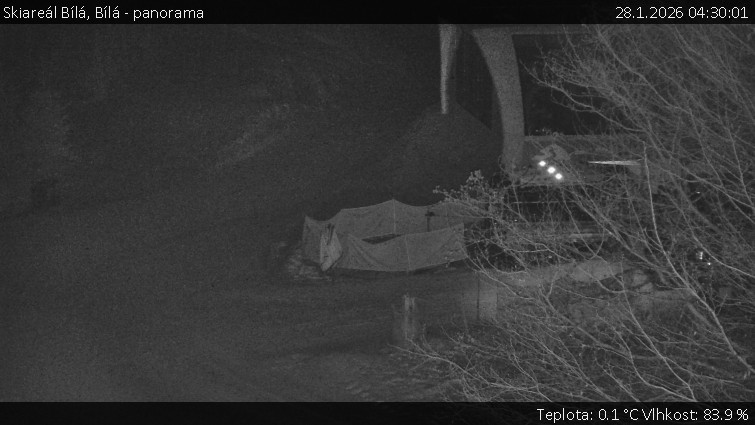 Skiareál Bílá - Bílá - panorama - 28.1.2026 v 04:30