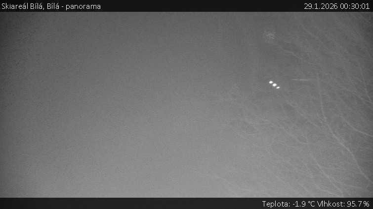 Skiareál Bílá - Bílá - panorama - 29.1.2026 v 00:30