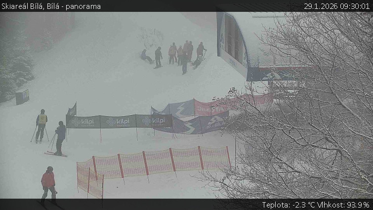 Skiareál Bílá - Bílá - panorama - 29.1.2026 v 09:30