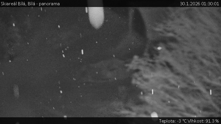 Skiareál Bílá - Bílá - panorama - 30.1.2026 v 01:30