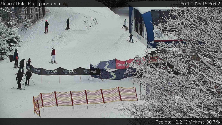 Skiareál Bílá - Bílá - panorama - 30.1.2026 v 15:30