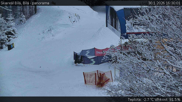 Skiareál Bílá - Bílá - panorama - 30.1.2026 v 16:30