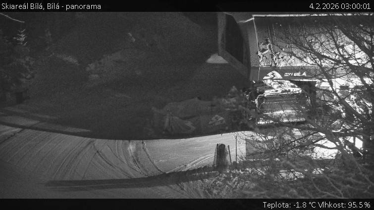 Skiareál Bílá - Bílá - panorama - 4.2.2026 v 03:00