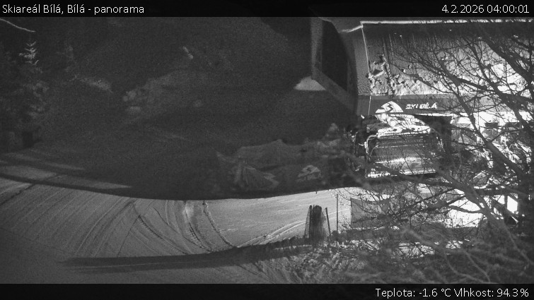 Skiareál Bílá - Bílá - panorama - 4.2.2026 v 04:00