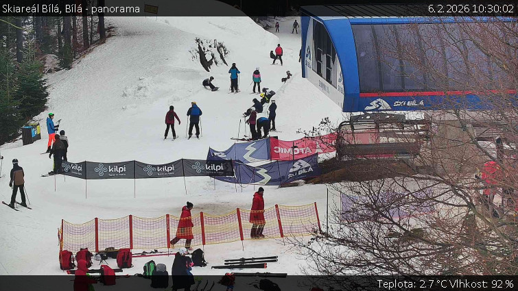 Skiareál Bílá - Bílá - panorama - 6.2.2026 v 10:30