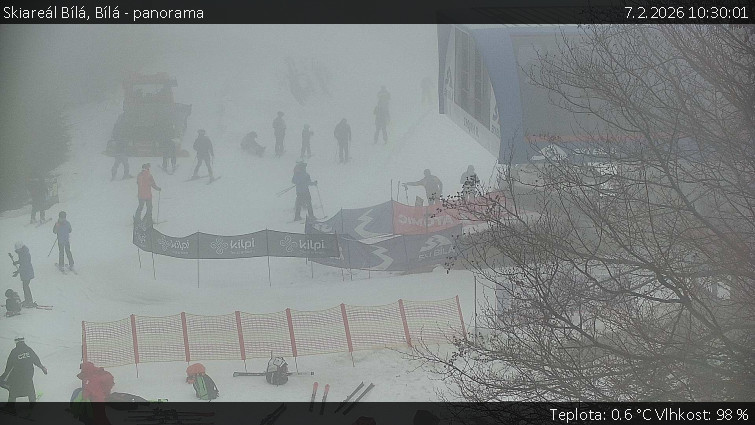 Skiareál Bílá - Bílá - panorama - 7.2.2026 v 10:30