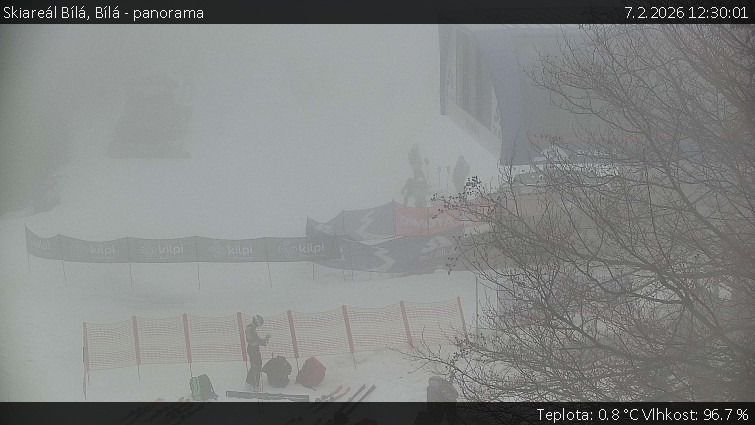 Skiareál Bílá - Bílá - panorama - 7.2.2026 v 12:30