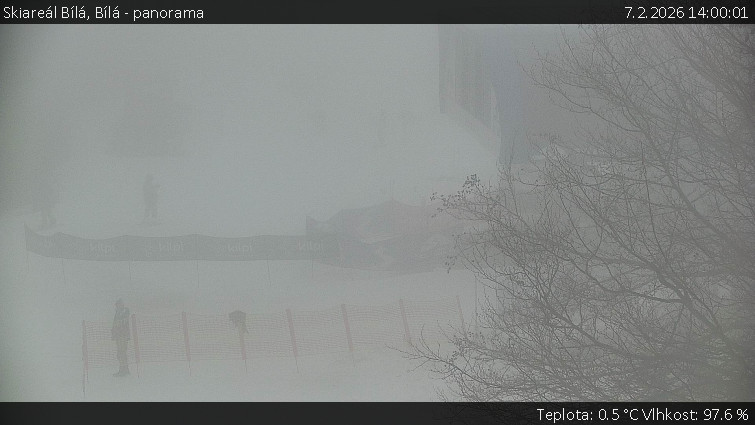 Skiareál Bílá - Bílá - panorama - 7.2.2026 v 14:00