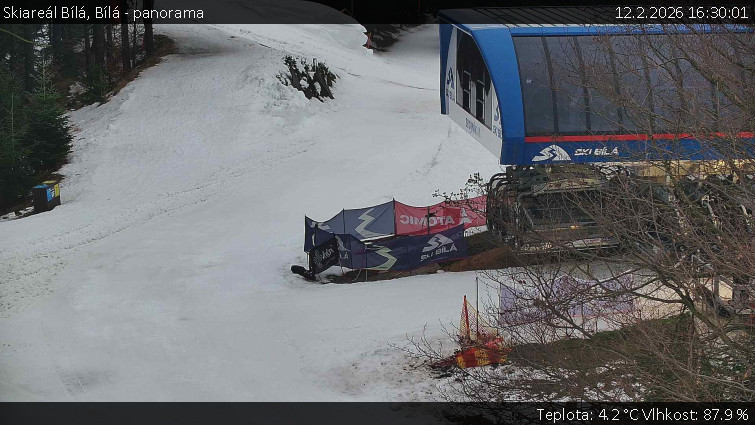 Skiareál Bílá - Bílá - panorama - 12.2.2026 v 16:30