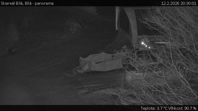 Skiareál Bílá - Bílá - panorama - 12.2.2026 v 20:30