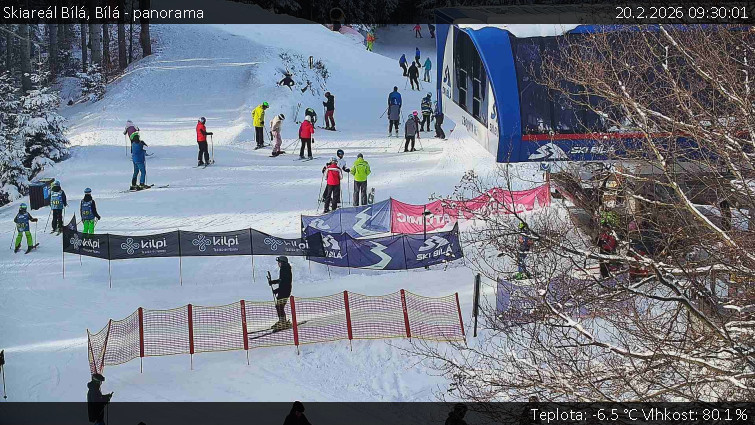 Skiareál Bílá - Bílá - panorama - 20.2.2026 v 09:30