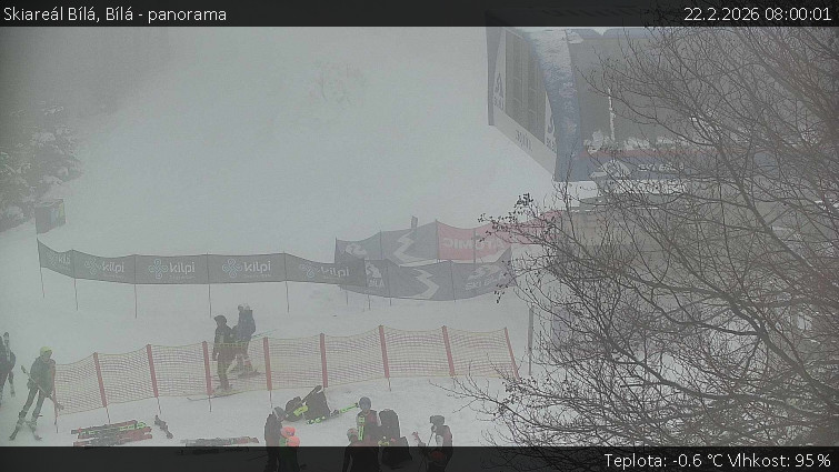 Skiareál Bílá - Bílá - panorama - 22.2.2026 v 08:00