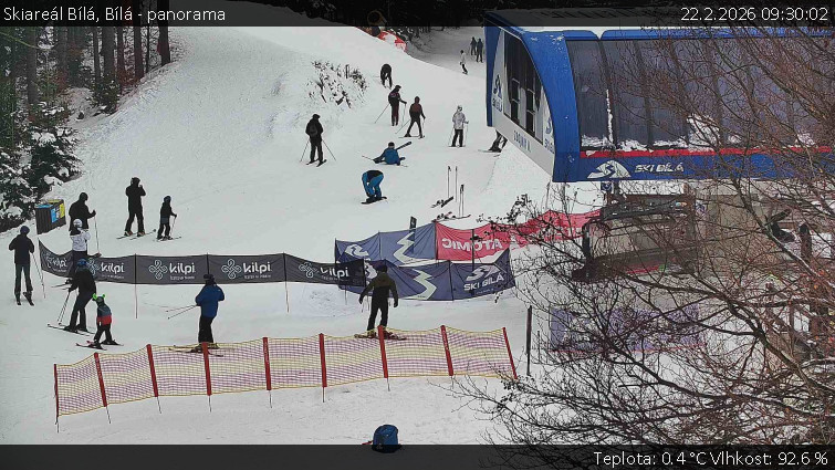 Skiareál Bílá - Bílá - panorama - 22.2.2026 v 09:30