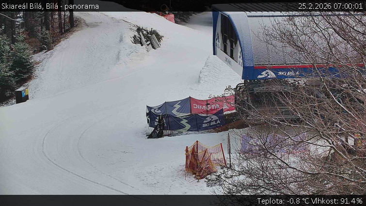 Skiareál Bílá - Bílá - panorama - 25.2.2026 v 07:00